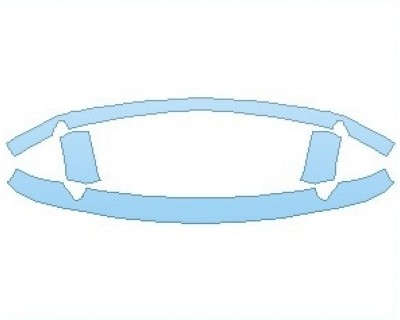 PAINT PROTECTION KIT - 2020 FORD MUSTANG ECOBOOST PREMIUM CONVERTIBLE GRILLE - PRECUT PPF CLEAR BRA WRAP