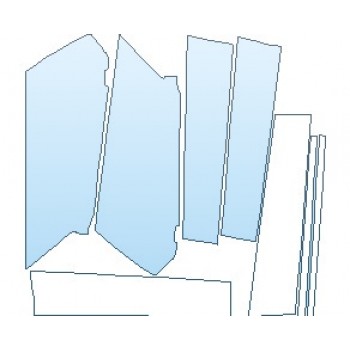 PAINT PROTECTION KIT - 2024 FORD EXPLORER PLATINUM B PILLARS - PRECUT PPF CLEAR BRA WRAP