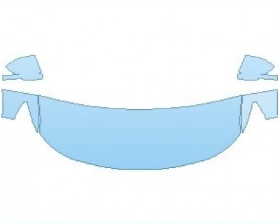 PAINT PROTECTION KIT - 2024 FORD EXPLORER XLT HOOD (NO WRAPPED EDGES) - PRECUT PPF CLEAR BRA WRAP
