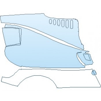PAINT PROTECTION KIT - 2023 PAGANI HUAYRA ROADSTER REAR QUARTER PANEL RIGHT - PRECUT PPF CLEAR BRA WRAP