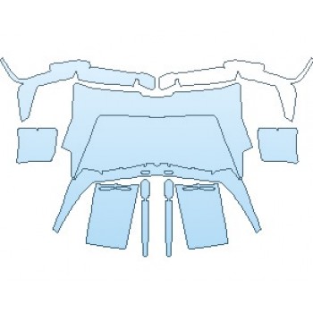 PAINT PROTECTION KIT - 2023 PAGANI HUAYRA ROADSTER REAR BUMPER - PRECUT PPF CLEAR BRA WRAP