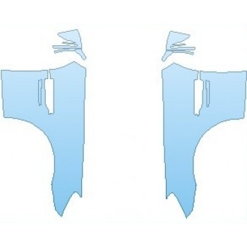 PAINT PROTECTION KIT - 2019 MERCEDES SLK CLASS SPORT FULL FENDER (WRAPPED EDGES) - PRECUT PPF CLEAR BRA WRAP