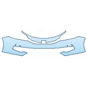 PAINT PROTECTION KIT - 2017 HONDA ACCORD HYBRID BASE BUMPER WITH SENSORS - PRECUT PPF CLEAR BRA WRAP