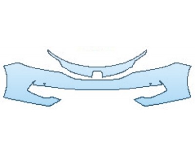 PAINT PROTECTION KIT - 2017 HONDA ACCORD HYBRID TOURING BUMPER WITH SENSORS - PRECUT PPF CLEAR BRA WRAP