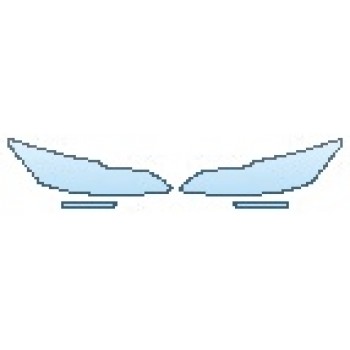 PAINT PROTECTION KIT - 2017 HONDA ACCORD HYBRID TOURING HEADLIGHTS RUNNING LIGHTS - PRECUT PPF CLEAR BRA WRAP