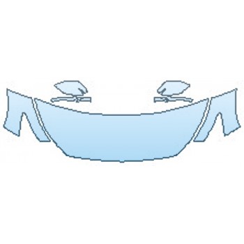 PAINT PROTECTION KIT - 2017 INFINITI Q50 2.0T BASE HOOD(24 INCH) FENDERS MIRRORS - PRECUT PPF CLEAR BRA WRAP