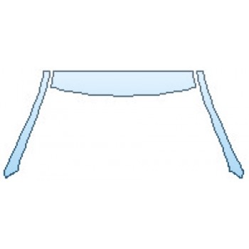 PAINT PROTECTION KIT - 2017 INFINITI Q50 2.0T PREMIUM ROOF A-PILLARS - PRECUT PPF CLEAR BRA WRAP