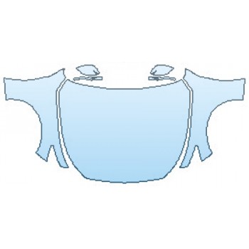 PAINT PROTECTION KIT - 2017 INFINITI Q50 3.0T SPORT AWD FULL HOOD FENDERS WITHOUT BADGES MIRRORS - PRECUT PPF CLEAR BRA WRAP