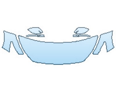 PAINT PROTECTION KIT - 2017 INFINITI Q50 3.0T SPORT AWD HOOD(24 INCH WRAPPED EDGES) FENDERS MIRRORS - PRECUT PPF CLEAR BRA WRAP