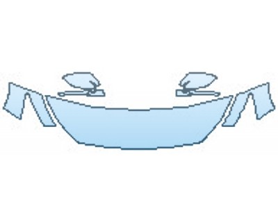 PAINT PROTECTION KIT - 2017 INFINITI Q50 3.0T SPORT AWD HOOD(18 INCH) FENDERS MIRRORS - PRECUT PPF CLEAR BRA WRAP