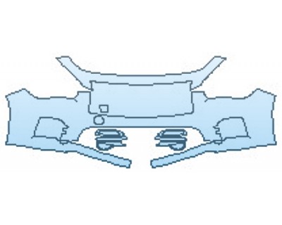 PAINT PROTECTION KIT - 2017 INFINITI Q50 3.0T SPORT AWD BUMPER (2 PIECE) - PRECUT PPF CLEAR BRA WRAP