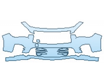 PAINT PROTECTION KIT - 2017 INFINITI Q50 3.0T SPORT AWD BUMPER (3 PIECE) - PRECUT PPF CLEAR BRA WRAP