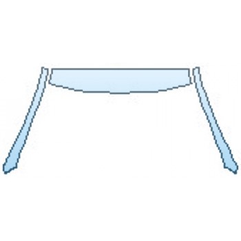 PAINT PROTECTION KIT - 2017 INFINITI Q50 3.0T SPORT AWD ROOF A-PILLARS - PRECUT PPF CLEAR BRA WRAP