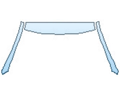 PAINT PROTECTION KIT - 2017 INFINITI Q50 3.0T SPORT AWD ROOF A-PILLARS - PRECUT PPF CLEAR BRA WRAP