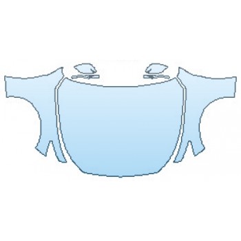 PAINT PROTECTION KIT - 2017 INFINITI Q50 RED SPORT 400 FULL HOOD FENDERS WITHOUT BADGES MIRRORS - PRECUT PPF CLEAR BRA WRAP