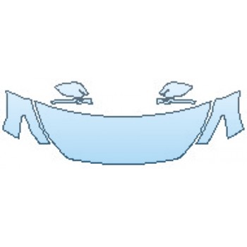 PAINT PROTECTION KIT - 2017 INFINITI Q50 RED SPORT 400 AWD HOOD(24 INCH) FENDERS MIRRORS - PRECUT PPF CLEAR BRA WRAP