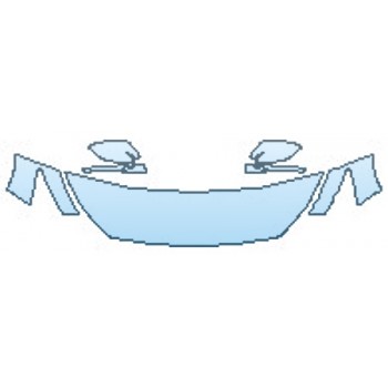 PAINT PROTECTION KIT - 2017 INFINITI Q50 RED SPORT 400 AWD HOOD(18 INCH) FENDERS MIRRORS - PRECUT PPF CLEAR BRA WRAP