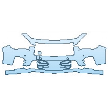 Precut PPF Kit – Clear Bra Paint Protection Film PAINT PROTECTION KIT - 2017 INFINITI Q50 RED SPORT 400 AWD BUMPER WITH SENSORS (3 PIECE) - PRECUT PPF CLEAR BRA WRAP