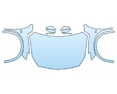 PAINT PROTECTION KIT - 2017 INFINITI QX30 BASE FULL HOOD FENDERS MIRRORS - PRECUT PPF CLEAR BRA WRAP