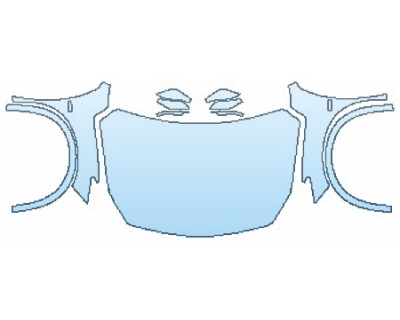 PAINT PROTECTION KIT - 2017 INFINITI QX30 BASE FULL HOOD(WRAPPED EDGES) FENDERS MIRRORS - PRECUT PPF CLEAR BRA WRAP