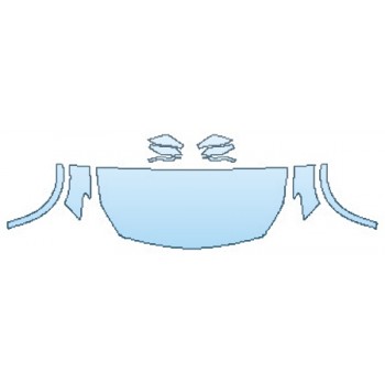 PAINT PROTECTION KIT - 2017 INFINITI QX30 BASE HOOD(30 INCH WRAPPED EDGES) FENDERS MIRRORS - PRECUT PPF CLEAR BRA WRAP