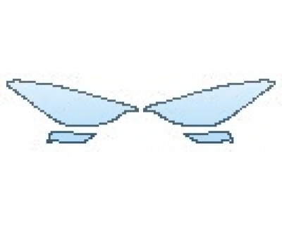 PAINT PROTECTION KIT - 2017 INFINITI QX30 BASE HEADLIGHTSRUNNING LIGHTS - PRECUT PPF CLEAR BRA WRAP