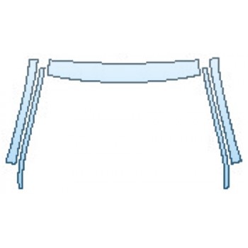 PAINT PROTECTION KIT - 2017 INFINITI QX30 BASE ROOF A-PILLARS - PRECUT PPF CLEAR BRA WRAP