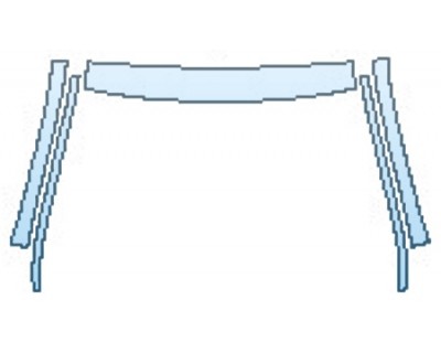 PAINT PROTECTION KIT - 2017 INFINITI QX30 BASE ROOF A-PILLARS - PRECUT PPF CLEAR BRA WRAP