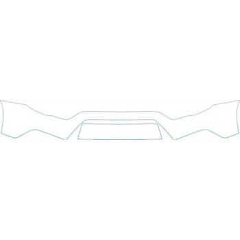PAINT PROTECTION KIT - 2012 MITSUBISHI OUTLANDER SPORT SE  UPPER BUMPER KIT - PRECUT PPF CLEAR BRA WRAP