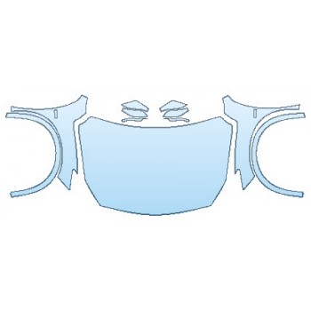 PAINT PROTECTION KIT - 2017 INFINITI QX30 PREMIUM AWD FULL HOOD FENDERS MIRRORS - PRECUT PPF CLEAR BRA WRAP