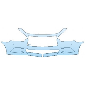 PAINT PROTECTION KIT - 2017 INFINITI QX60 3.5 BUMPER WITH SENSORS - PRECUT PPF CLEAR BRA WRAP