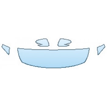 PAINT PROTECTION KIT - 2017 KIA FORTE SEDAN EX HOOD(18 INCH) FENDERS MIRRORS - PRECUT PPF CLEAR BRA WRAP