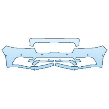 PAINT PROTECTION KIT - 2017 LINCOLN CONTINENTAL PREMIERE 100A BUMPER WITH SENSORS - PRECUT PPF CLEAR BRA WRAP