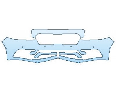 PAINT PROTECTION KIT - 2017 LINCOLN CONTINENTAL PREMIERE 100A BUMPER WITH SENSORS - PRECUT PPF CLEAR BRA WRAP