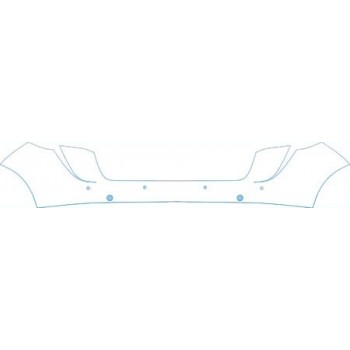 PAINT PROTECTION KIT - 2012 PORSCHE CAYENNE S  FULL REAR BUMPER KIT - PRECUT PPF CLEAR BRA WRAP