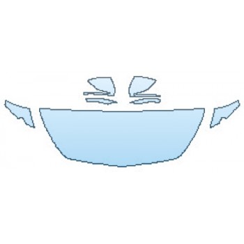 PAINT PROTECTION KIT - 2017 MERCEDES S-CLASS CABRIOLET S550 SPORT HOOD(24 INCH) FENDERS MIRRORS - PRECUT PPF CLEAR BRA WRAP