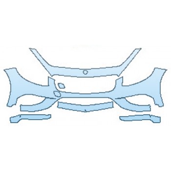 Precut PPF Kit – Clear Bra Paint Protection Film PAINT PROTECTION KIT - 2017 MERCEDES S-CLASS CABRIOLET S550 SPORT BUMPER - PRECUT PPF CLEAR BRA WRAP