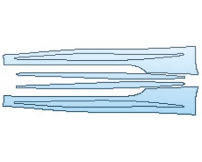PAINT PROTECTION KIT - 2017 MERCEDES S-CLASS CABRIOLET S550 SPORT ROCKERS - PRECUT PPF CLEAR BRA WRAP