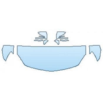 PAINT PROTECTION KIT - 2017 MERCEDES SLC-CLASS ROADSTER SLC43 AMG HOOD(24 INCH) FENDERS MIRRORS - PRECUT PPF CLEAR BRA WRAP