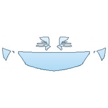 PAINT PROTECTION KIT - 2017 MERCEDES SLC-CLASS ROADSTER SLC43 AMG HOOD(18 INCH) FENDERS MIRRORS - PRECUT PPF CLEAR BRA WRAP