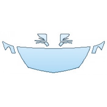 PAINT PROTECTION KIT - 2017 MERCEDES SL-CLASS ROADSTER SL550 HOOD(24 INCH) FENDERS MIRRORS - PRECUT PPF CLEAR BRA WRAP