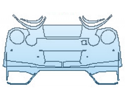 2020 NISSAN GT-R PREMIUM Full Rear Bumper With Sensor - INVISIBLEMASK  - 3M PAINT PROTECTION