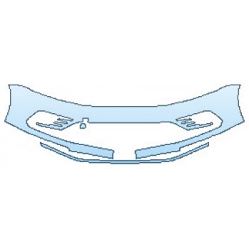PAINT PROTECTION KIT - 2017 VOLKSWAGEN JETTA 2.0T GLI BUMPER (2 PIECE) - PRECUT PPF CLEAR BRA WRAP