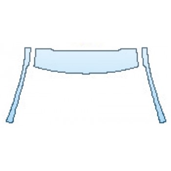 PAINT PROTECTION KIT - 2017 VOLVO S90 T6 INSCRIPTION ROOF A-PILLARS - PRECUT PPF CLEAR BRA WRAP