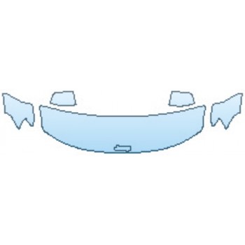 PAINT PROTECTION KIT - 2017 JEEP GRAND CHEROKEE 75TH ANNIVERSARY EDITION FULL HOOD(24 INCH WRAPPED EDGES) FENDERS MIRRORS - PRECUT PPF CLEAR BRA WRAP