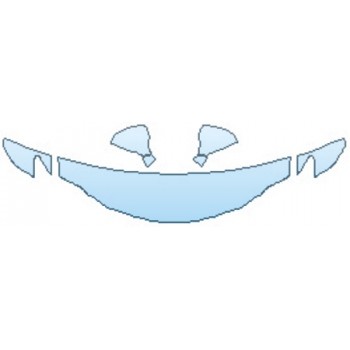 PAINT PROTECTION KIT - 2017 LEXUS RC 300 HOOD(18 INCH) FENDERS MIRRORS - PRECUT PPF CLEAR BRA WRAP