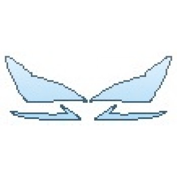 PAINT PROTECTION KIT - 2017 LEXUS RC 300 HEADLIGHTS RUNNING LIGHTS - PRECUT PPF CLEAR BRA WRAP