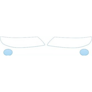 PAINT PROTECTION KIT - 2011 HYUNDAI AZERA LIMITED  HEADLIGHTS FOG LIGHTS KIT - PRECUT PPF CLEAR BRA WRAP