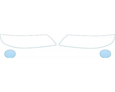 PAINT PROTECTION KIT - 2011 HYUNDAI AZERA LIMITED  HEADLIGHTS FOG LIGHTS KIT - PRECUT PPF CLEAR BRA WRAP