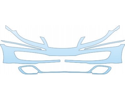 PAINT PROTECTION KIT - 2011 HYUNDAI AZERA LIMITED  BUMPER KIT - PRECUT PPF CLEAR BRA WRAP
